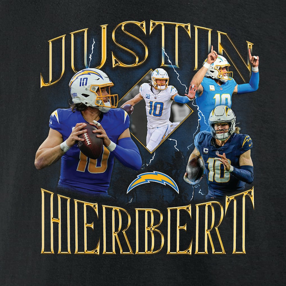Justin Herbert  Notorious Graphic T-Shirt - Los Angeles Chargers