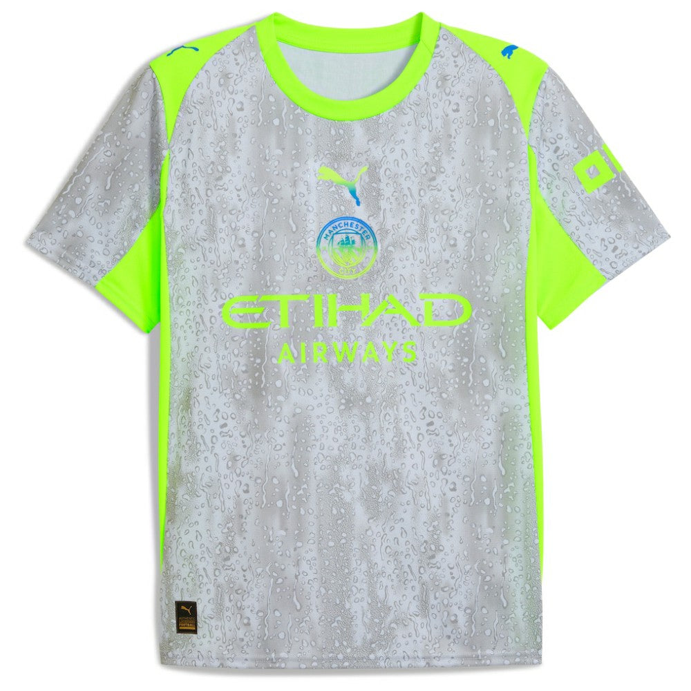 Manchester City 2025/26 Third Replica Jersey - Puma Green/Neon Green