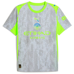 Manchester City 2025/26 Third Replica Jersey - Puma Green/Neon Green