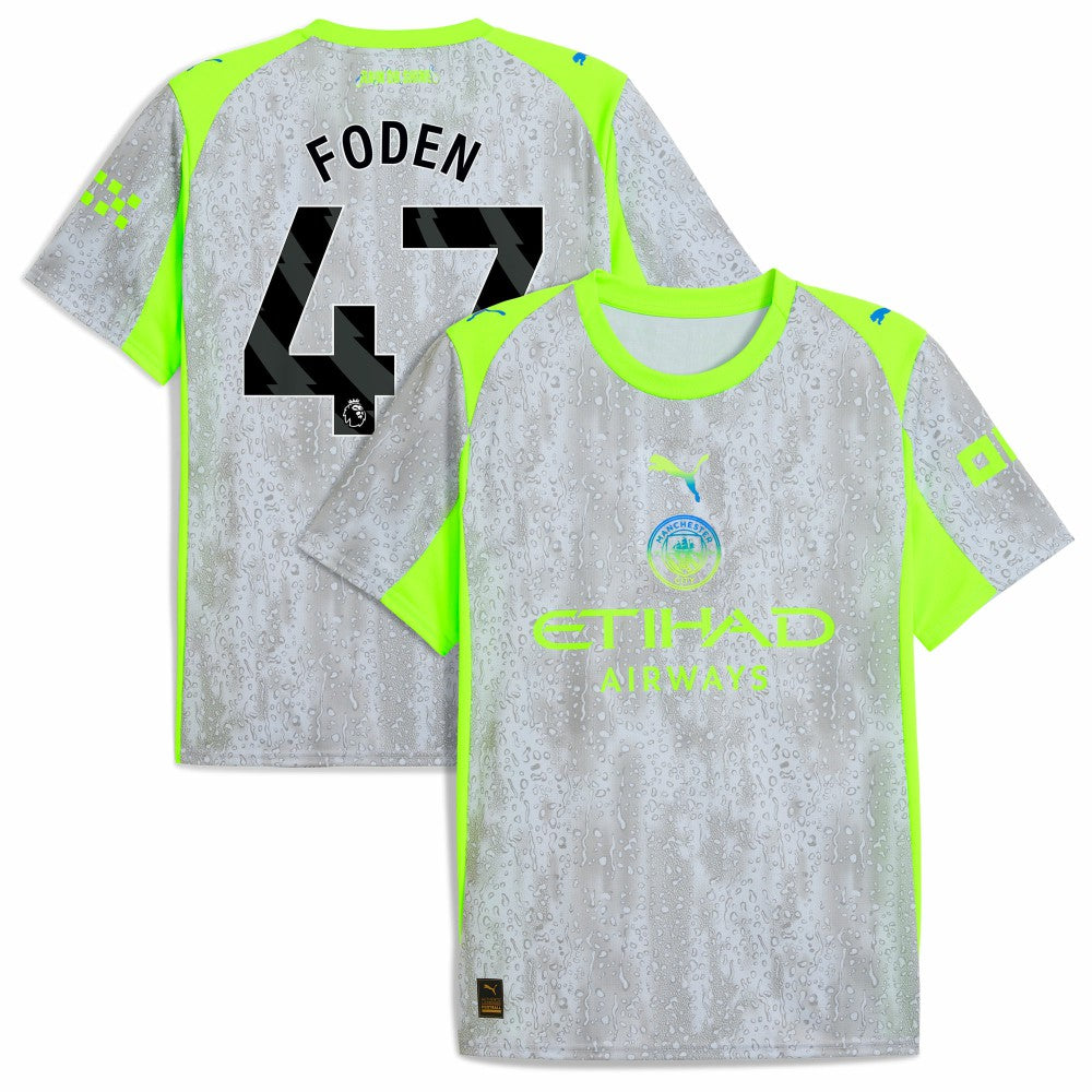 Manchester City 2025/26 Third Replica Jersey - Puma Green/Neon Green