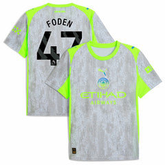 Manchester City 2025/26 Third Replica Jersey - Puma Green/Neon Green