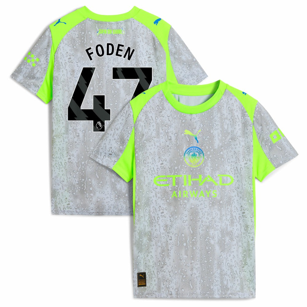 Manchester City Youth 2025/26 Third Replica Jersey - Puma Green/Neon Green
