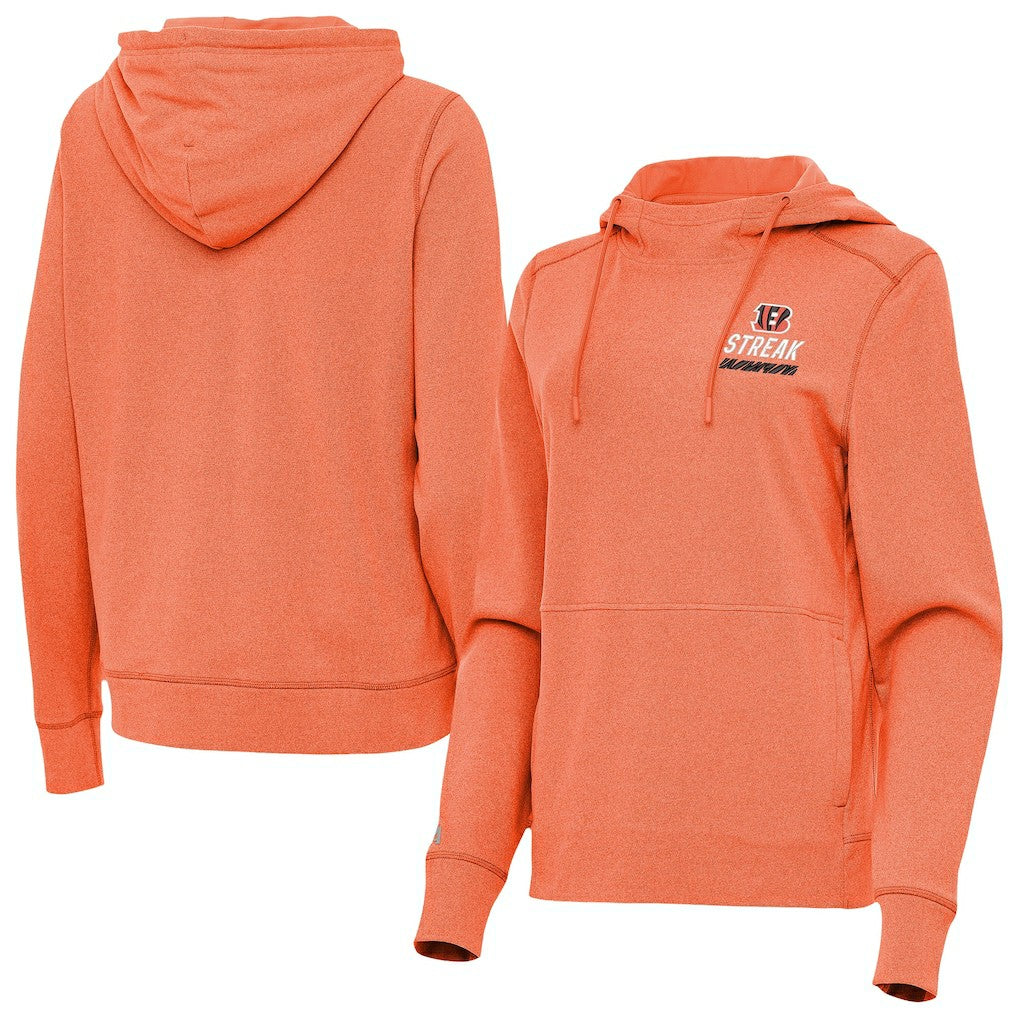 Antigua Women's Streak Justice Pullover Hoodie - Cincinnati Bengals