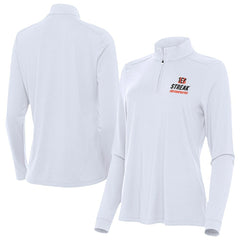 Antigua Women's Streak Intent Quarter-Zip Pullover - Cincinnati Bengals