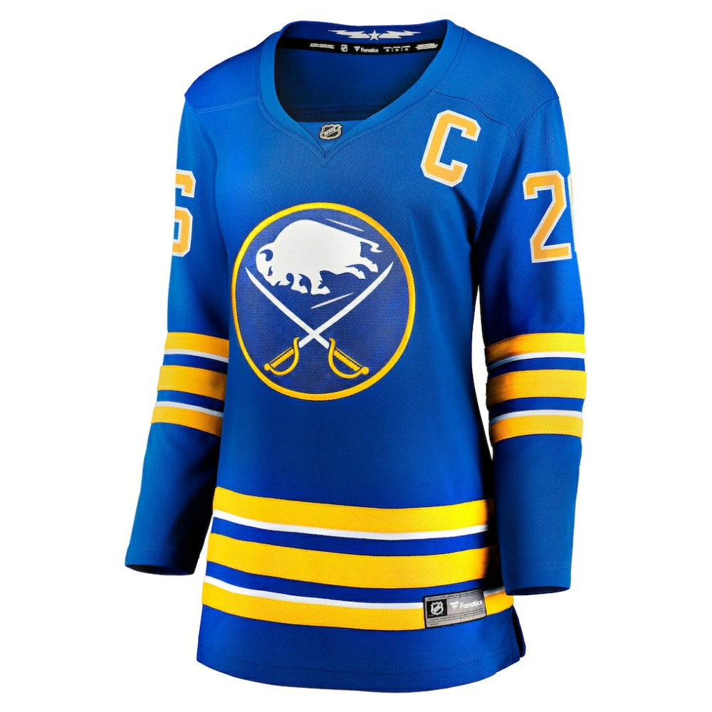 NHL Royal Rasmus Dahlin Buffalo Sabres Fanatics Women's Home Captain Patch Breakaway Jersey