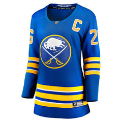NHL Royal Rasmus Dahlin Buffalo Sabres Fanatics Women's Home Captain Patch Breakaway Jersey