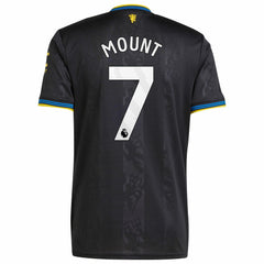 Mason Mount Manchester United 2025/26 Third Replica Player Jersey - Adidas Black