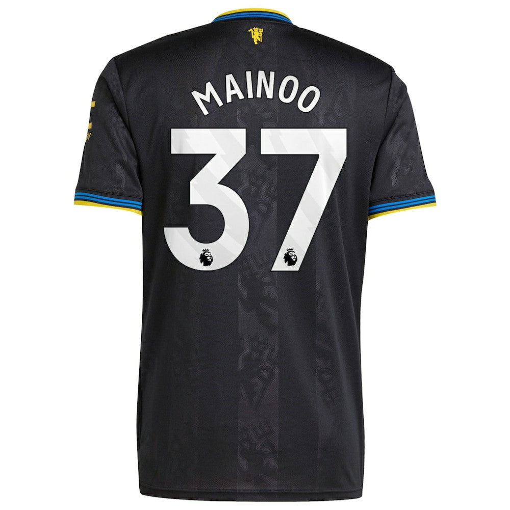 Kobbie Mainoo Manchester United 2025/26 Third Replica Player Jersey - Adidas Black