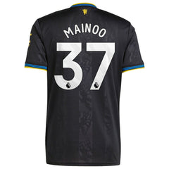 Kobbie Mainoo Manchester United 2025/26 Third Replica Player Jersey - Adidas Black