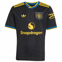 Bruno Fernandes Manchester United Youth 2025/26 Third Replica Player Jersey - Adidas Black