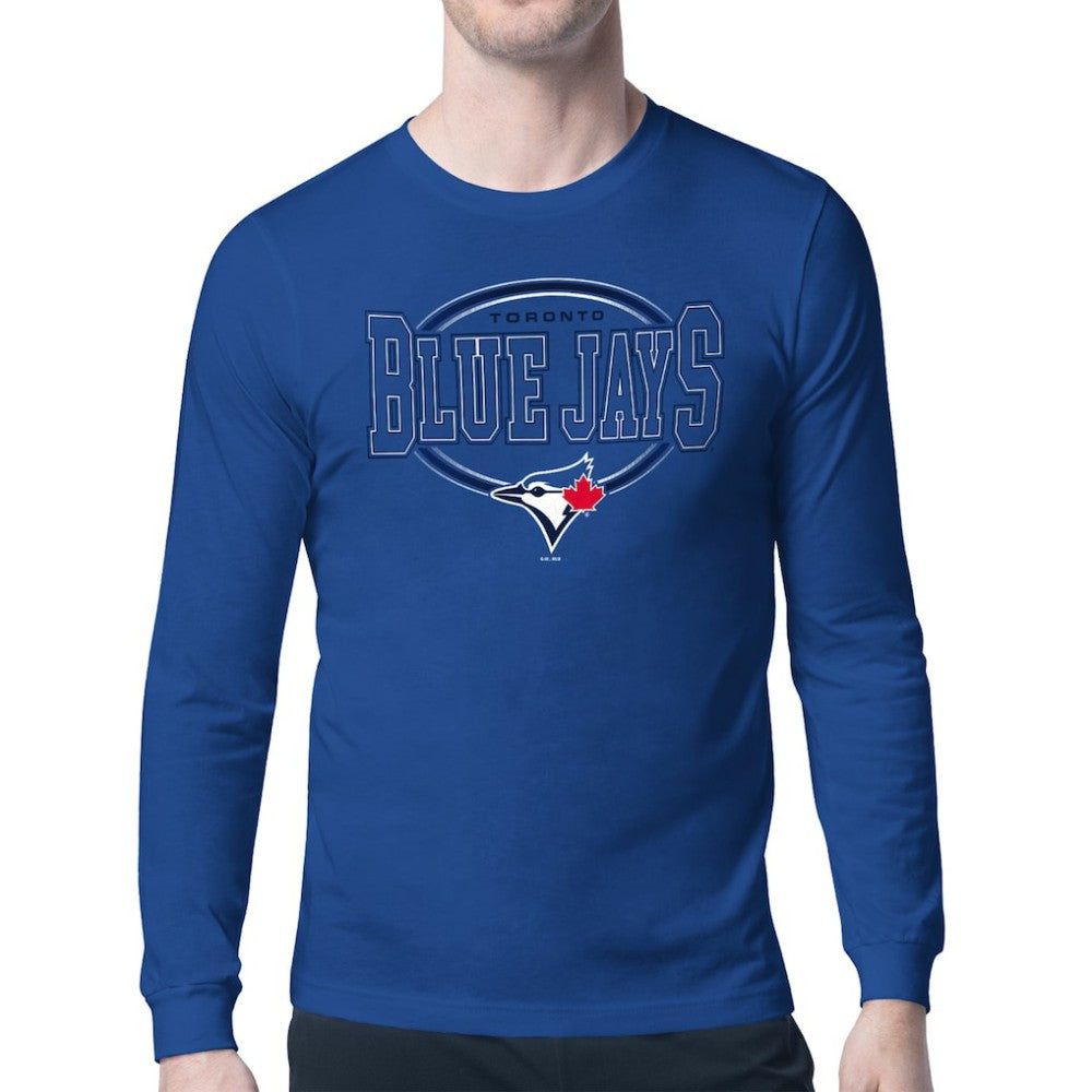 MLB Toronto Blue Jays Starter Team Track Graphic Long Sleeve T-Shirt