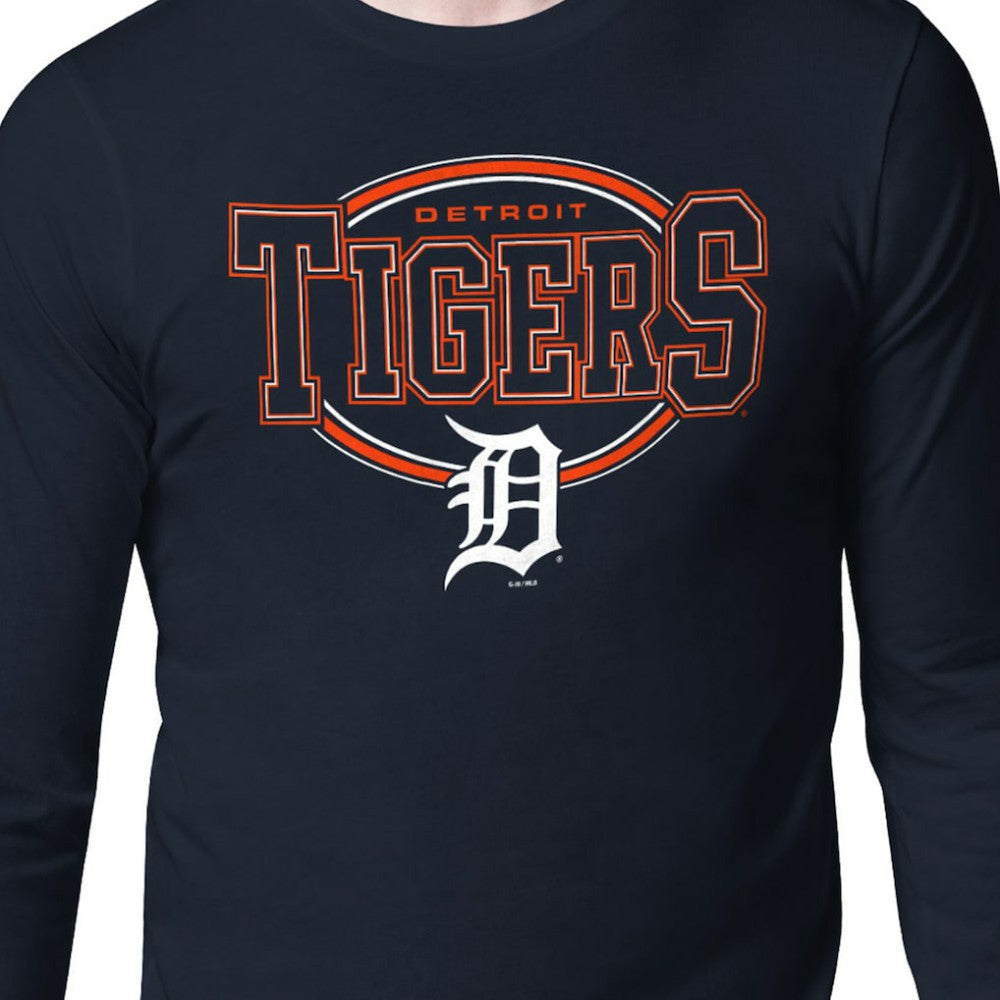 MLB Detroit Tigers Starter Team Track Graphic Long Sleeve T-Shirt