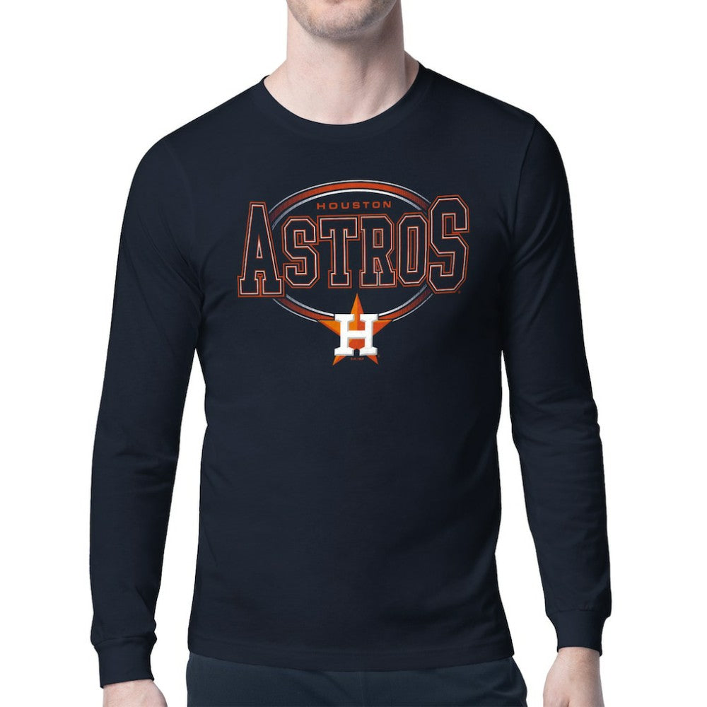 MLB Houston Astros Starter Team Track Graphic Long Sleeve T-Shirt