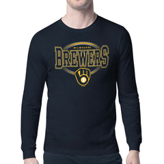 MLB Milwaukee Brewers Starter Team Track Graphic Long Sleeve T-Shirt