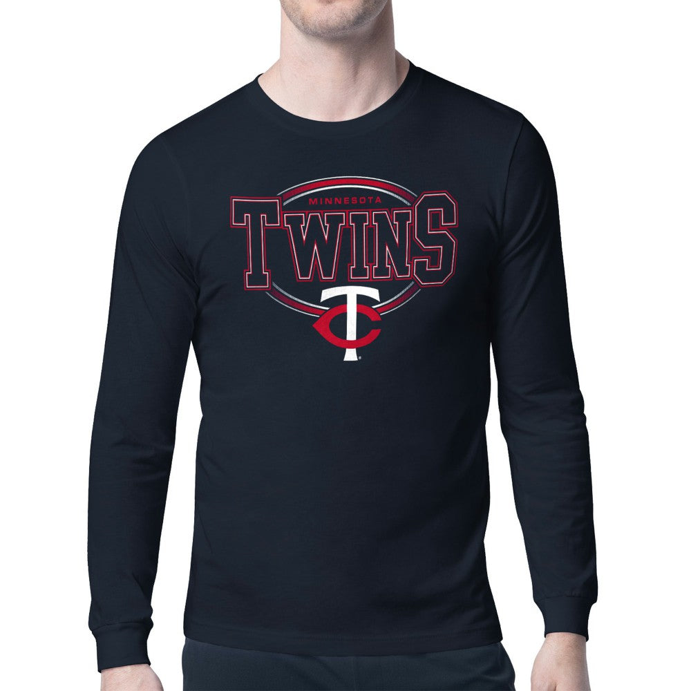 MLB Minnesota Twins Starter Team Track Graphic Long Sleeve T-Shirt