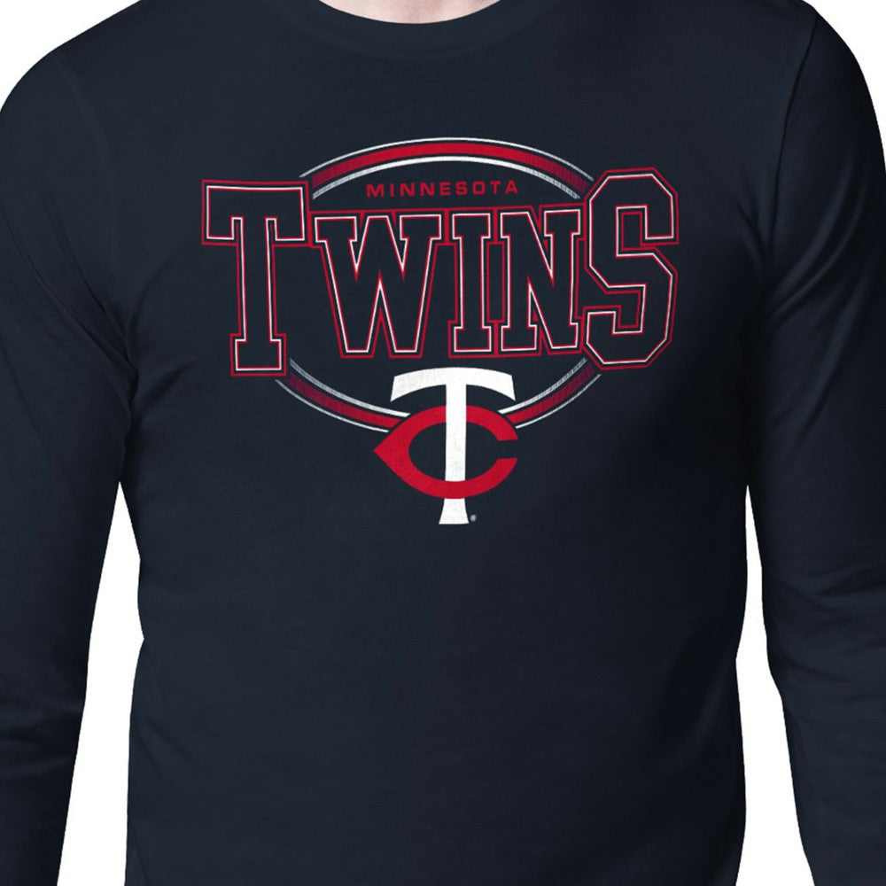 MLB Minnesota Twins Starter Team Track Graphic Long Sleeve T-Shirt