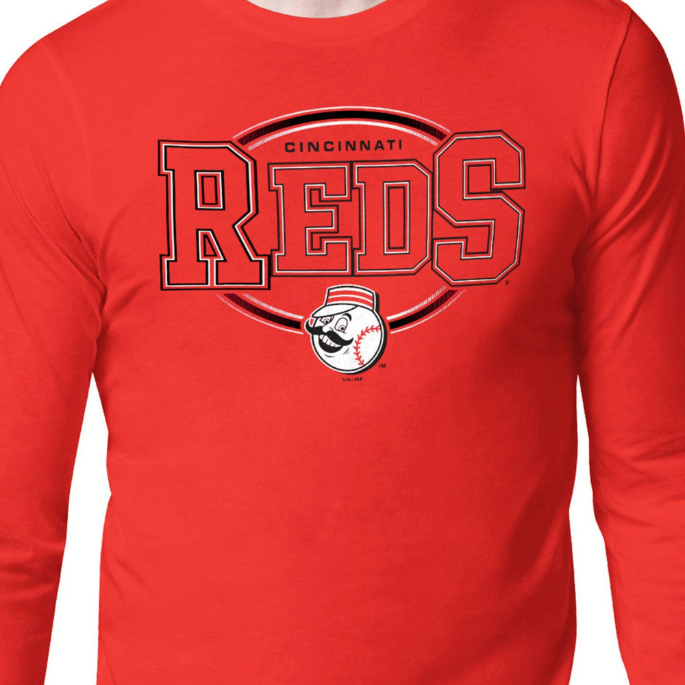 MLB Cincinnati Reds Starter Team Track Graphic Long Sleeve T-Shirt