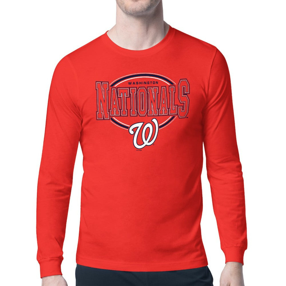 MLB Washington Nationals Starter Team Track Graphic Long Sleeve T-Shirt