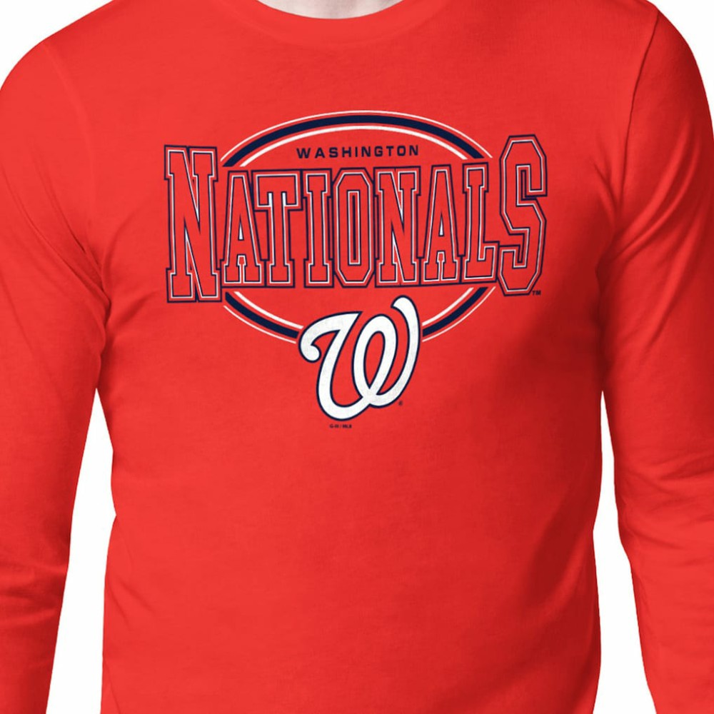 MLB Washington Nationals Starter Team Track Graphic Long Sleeve T-Shirt