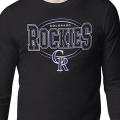 MLB Colorado Rockies Starter Team Track Graphic Long Sleeve T-Shirt