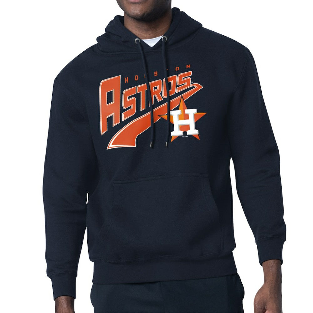 MLB Houston Astros Starter Modern Tailsweep Fleece Tri-Blend Pullover Hoodie