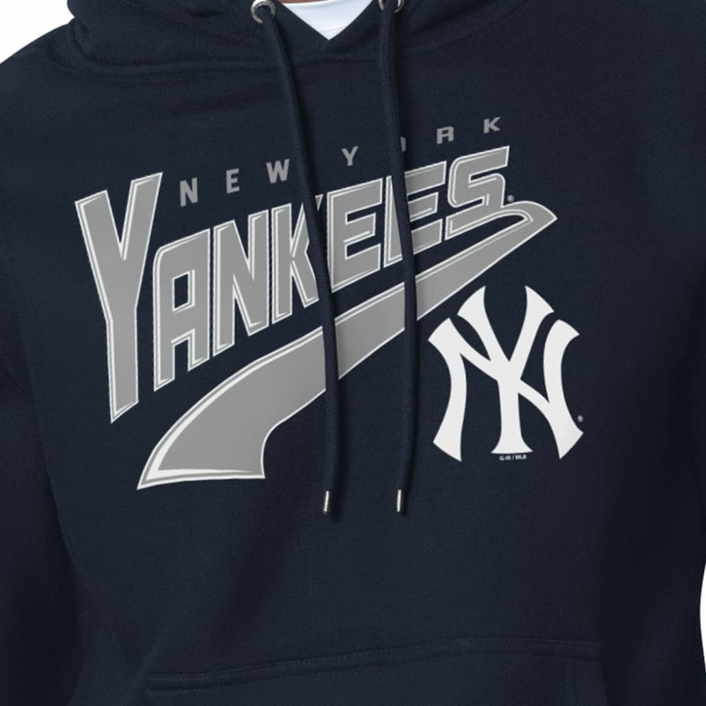 MLB New York Yankees Starter Modern Tailsweep Fleece Tri-Blend Pullover Hoodie