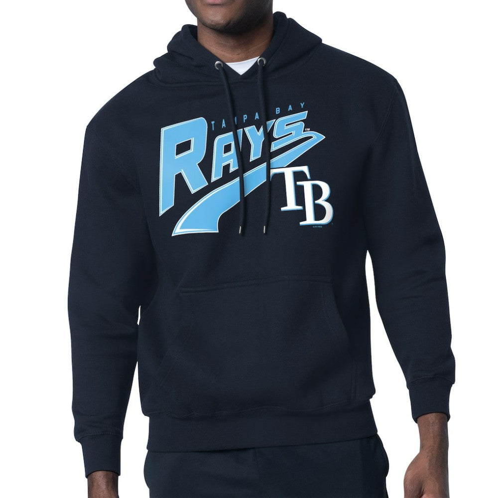 MLB Tampa Bay Rays Starter Modern Tailsweep Fleece Tri-Blend Pullover Hoodie