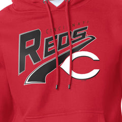 MLB Cincinnati Reds Starter Modern Tailsweep Fleece Tri-Blend Pullover Hoodie