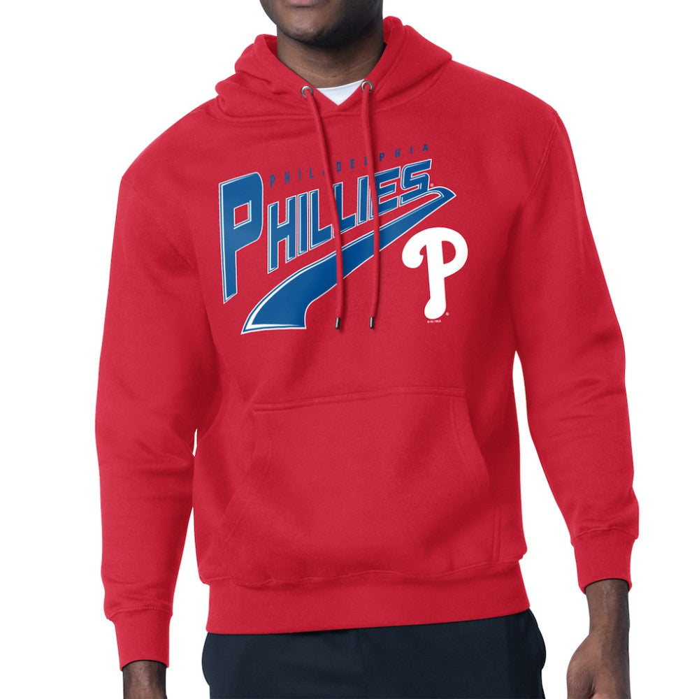 MLB Philadelphia Phillies Starter Modern Tailsweep Fleece Tri-Blend Pullover Hoodie