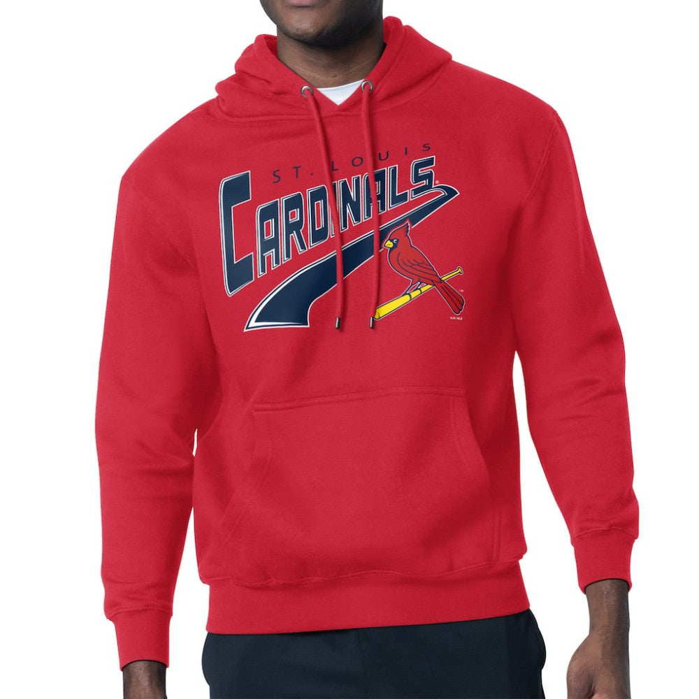 MLB St. Louis Cardinals Starter Modern Tailsweep Fleece Tri-Blend Pullover Hoodie