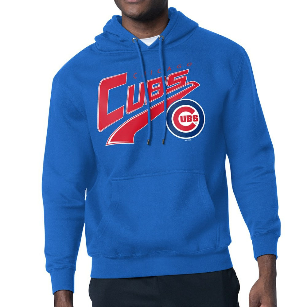 MLB Chicago Cubs Starter Modern Tailsweep Fleece Tri-Blend Pullover Hoodie