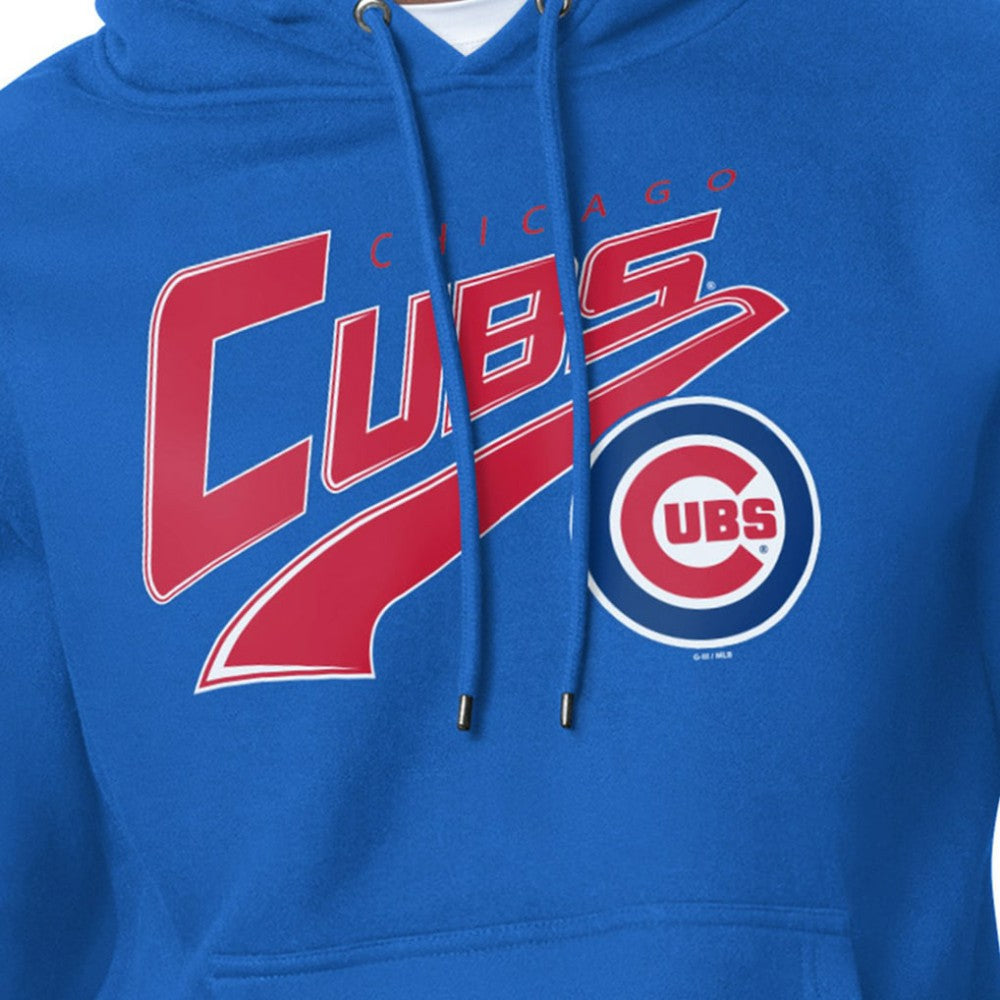 MLB Chicago Cubs Starter Modern Tailsweep Fleece Tri-Blend Pullover Hoodie