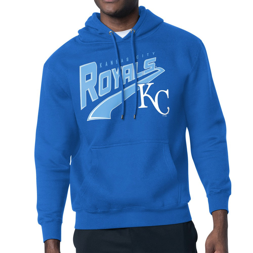 MLB Kansas City Royals Starter Modern Tailsweep Fleece Tri-Blend Pullover Hoodie