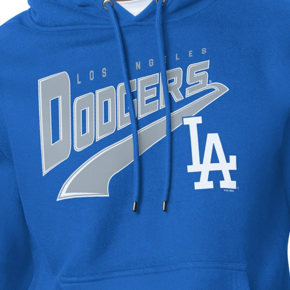 MLB Los Angeles Dodgers Starter Modern Tailsweep Fleece Tri-Blend Pullover Hoodie