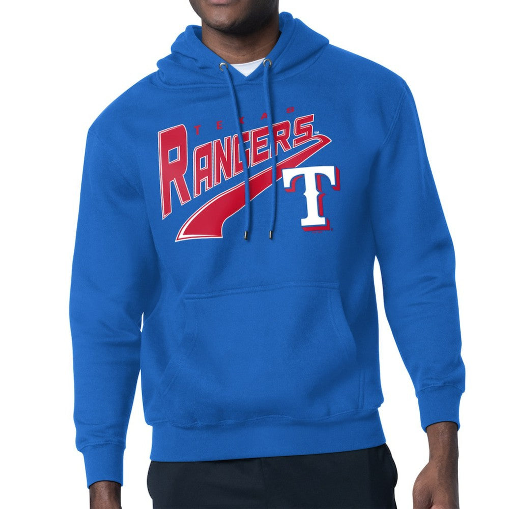 MLB Texas Rangers Starter Modern Tailsweep Fleece Tri-Blend Pullover Hoodie