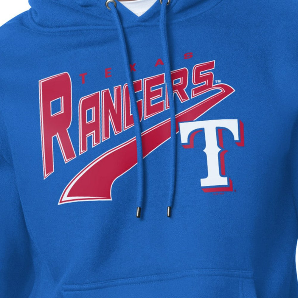MLB Texas Rangers Starter Modern Tailsweep Fleece Tri-Blend Pullover Hoodie