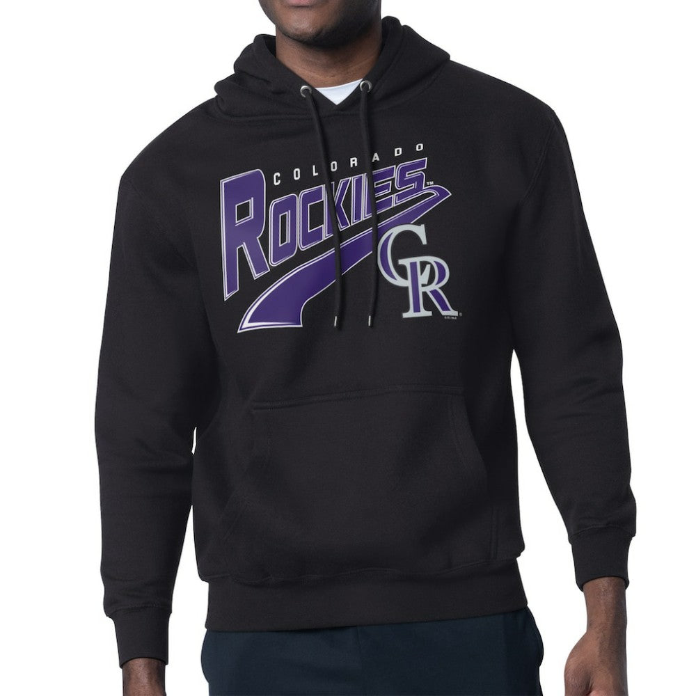 MLB Colorado Rockies Starter Modern Tailsweep Fleece Tri-Blend Pullover Hoodie