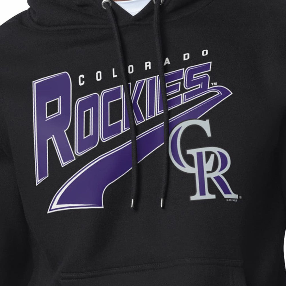 MLB Colorado Rockies Starter Modern Tailsweep Fleece Tri-Blend Pullover Hoodie