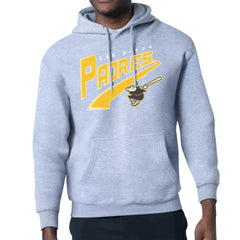 MLB San Diego Padres Starter Modern Tailsweep Fleece Tri-Blend Pullover Hoodie