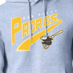 MLB San Diego Padres Starter Modern Tailsweep Fleece Tri-Blend Pullover Hoodie