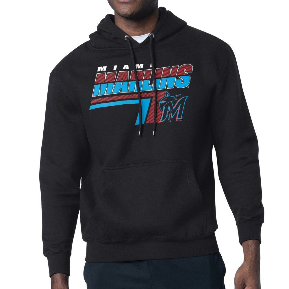 MLB Miami Marlins Starter Logo Push Graphic Hoodie