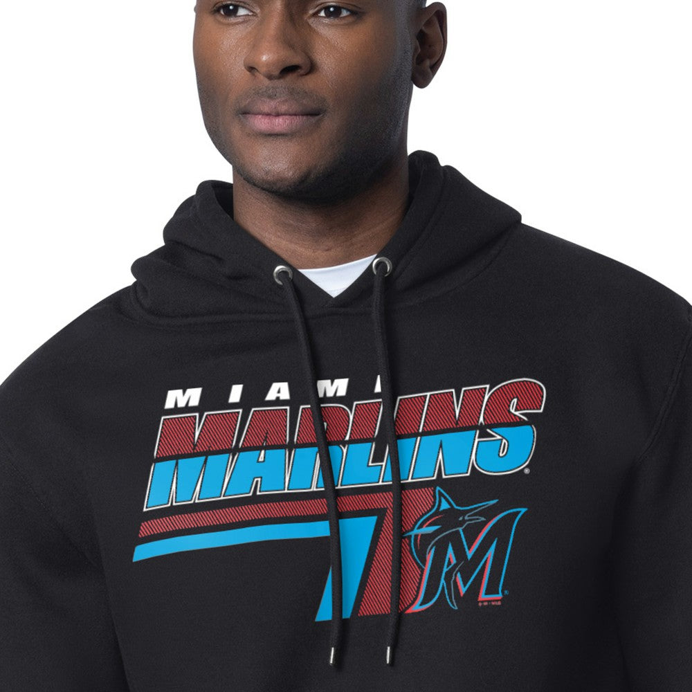 MLB Miami Marlins Starter Logo Push Graphic Hoodie