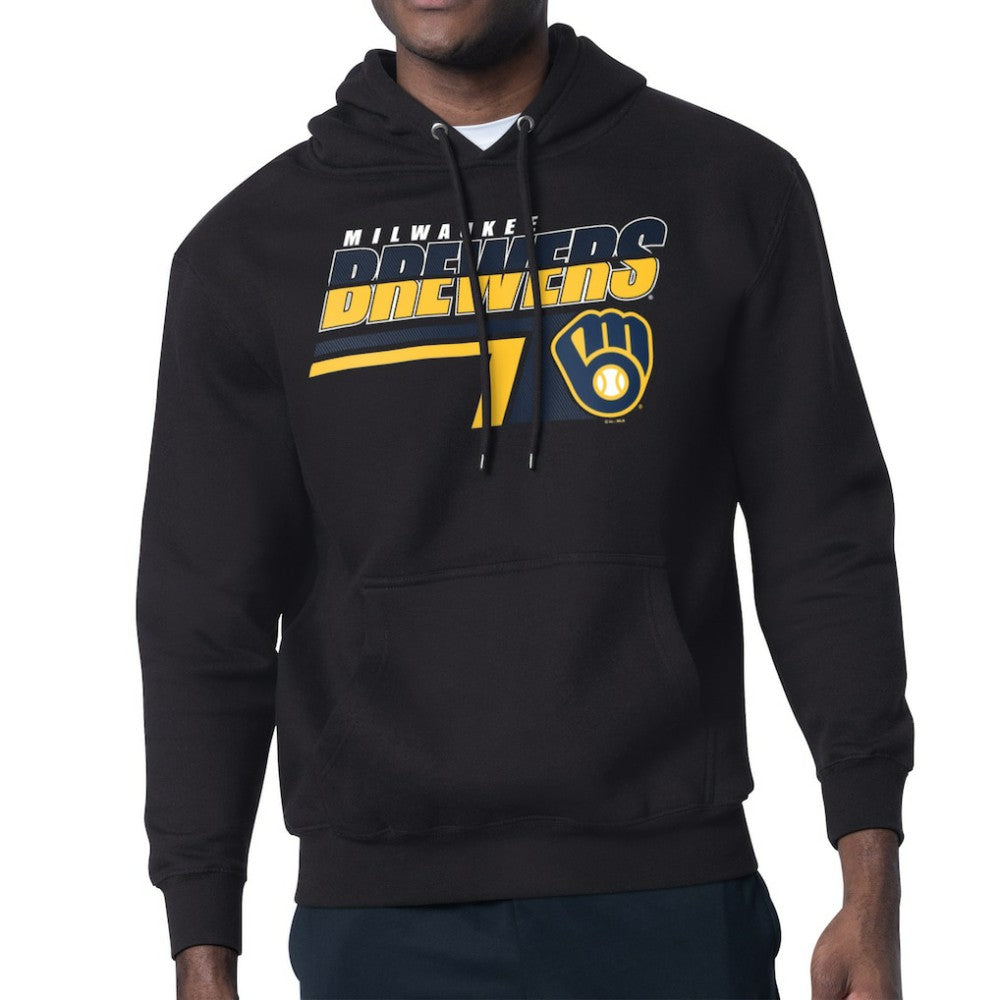 MLB Milwaukee Brewers Starter Logo Push Graphic Hoodie