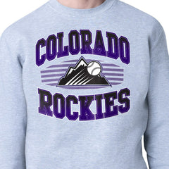 MLB Colorado Rockies Starter Team Grit Graphic Fleece Pullover Sweatshirt