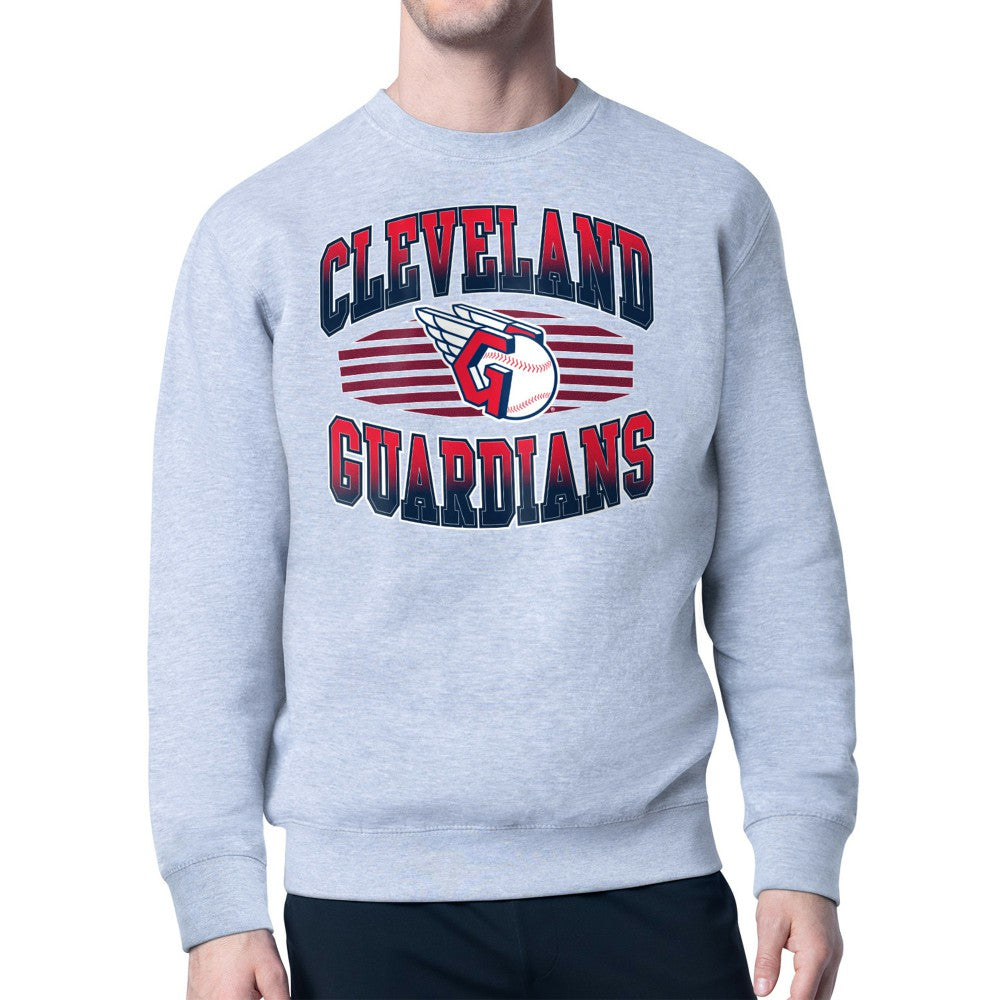 MLB Cleveland Guardians Starter Team Grit Graphic Fleece Pullover Sweatshirt