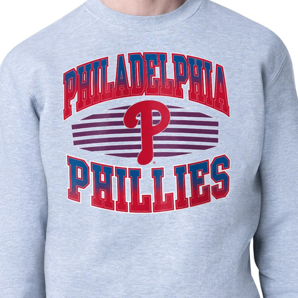 MLB Philadelphia Phillies Starter Team Grit Graphic Fleece Pullover Sweatshirt