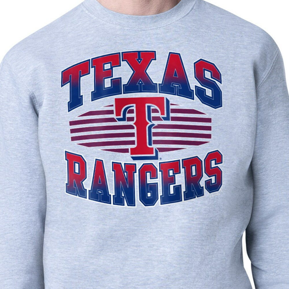 MLB Texas Rangers Starter Team Grit Graphic Fleece Pullover Sweatshirt