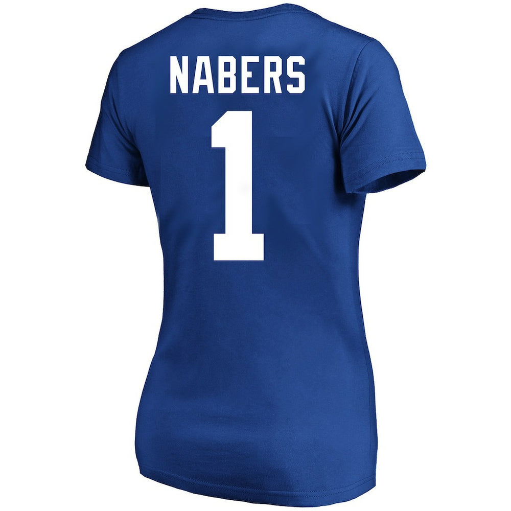 Malik Nabers  Women's Plus Size Name & Number T-Shirt - New York Giants