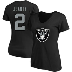 Ashton Jeanty  Women's Plus Size Name & Number T-Shirt - Las Vegas Raiders