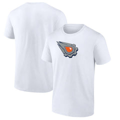 NHL White Edmonton Oilers Primary Logo T-Shirt